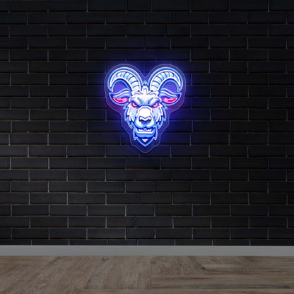 GOAT - Premium Neon Artwork