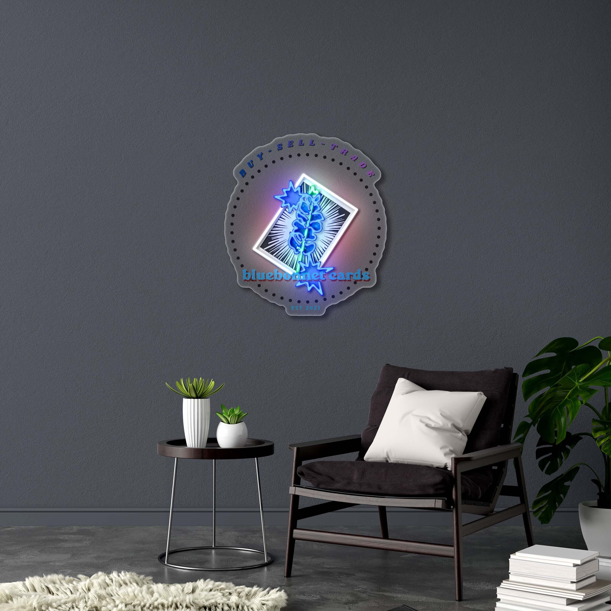 Bluebonnet Cards - Premium Neon Artwork