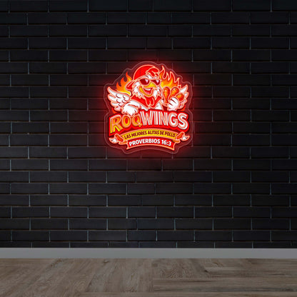 ROQWINGS - Premium Neon Artwork