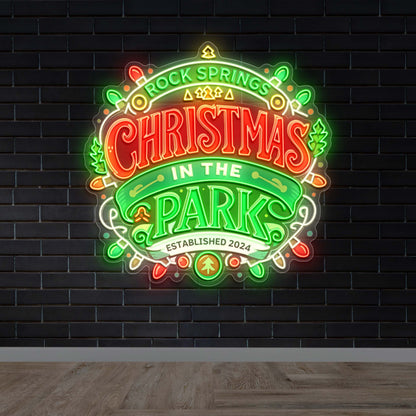 Rock Springs Christmas in the Park - Premium Neon Artwork
