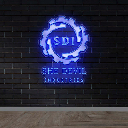SHE DEVIL INDUSTRIES - Premium Neon Artwork