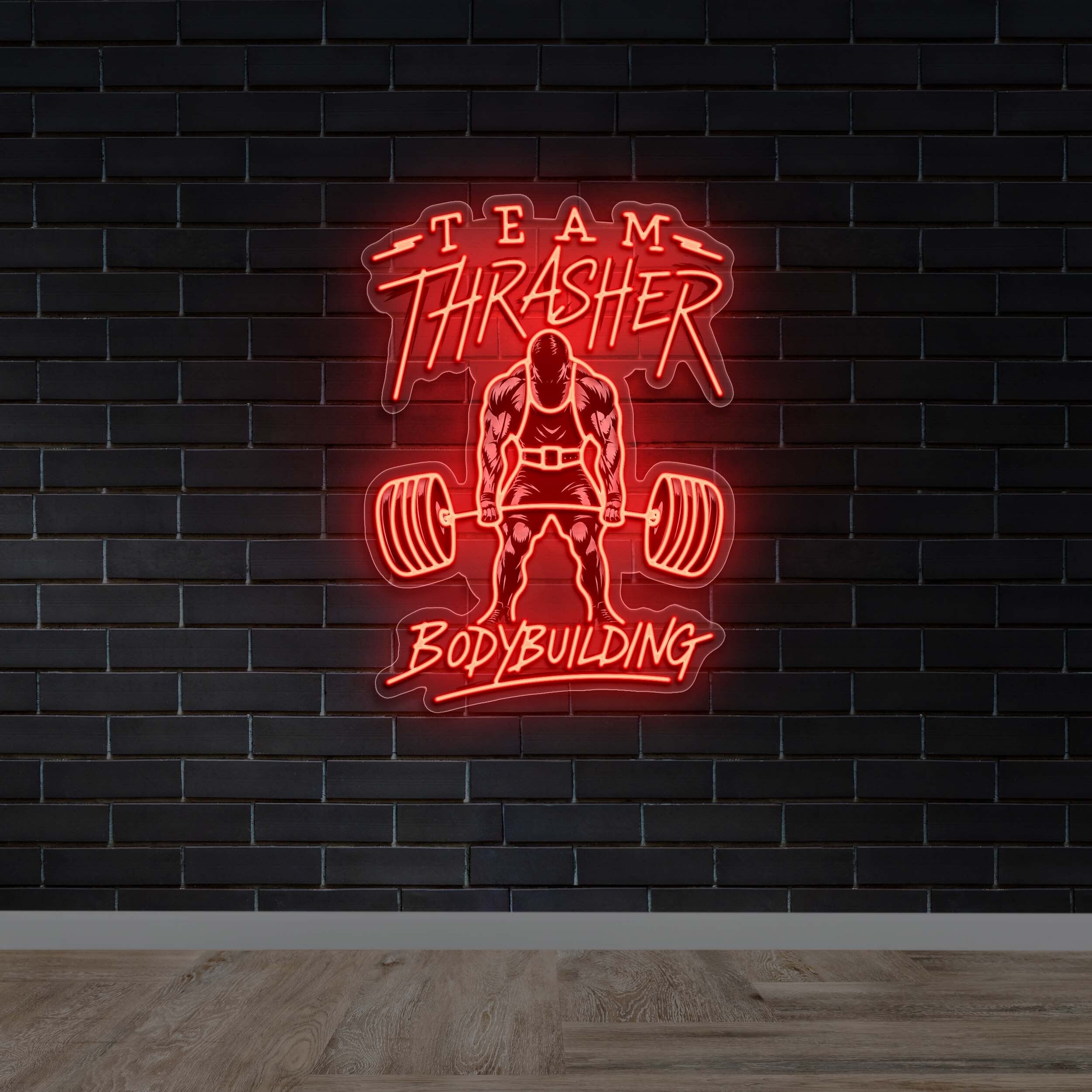 Team Thrasher Bodybuilding - Premium Neon Artwork