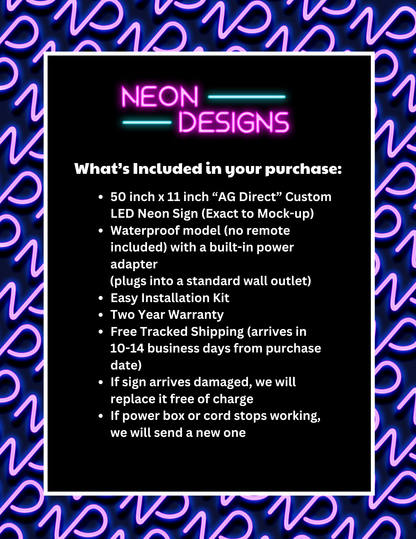AgDirect - Premium Neon Artwork