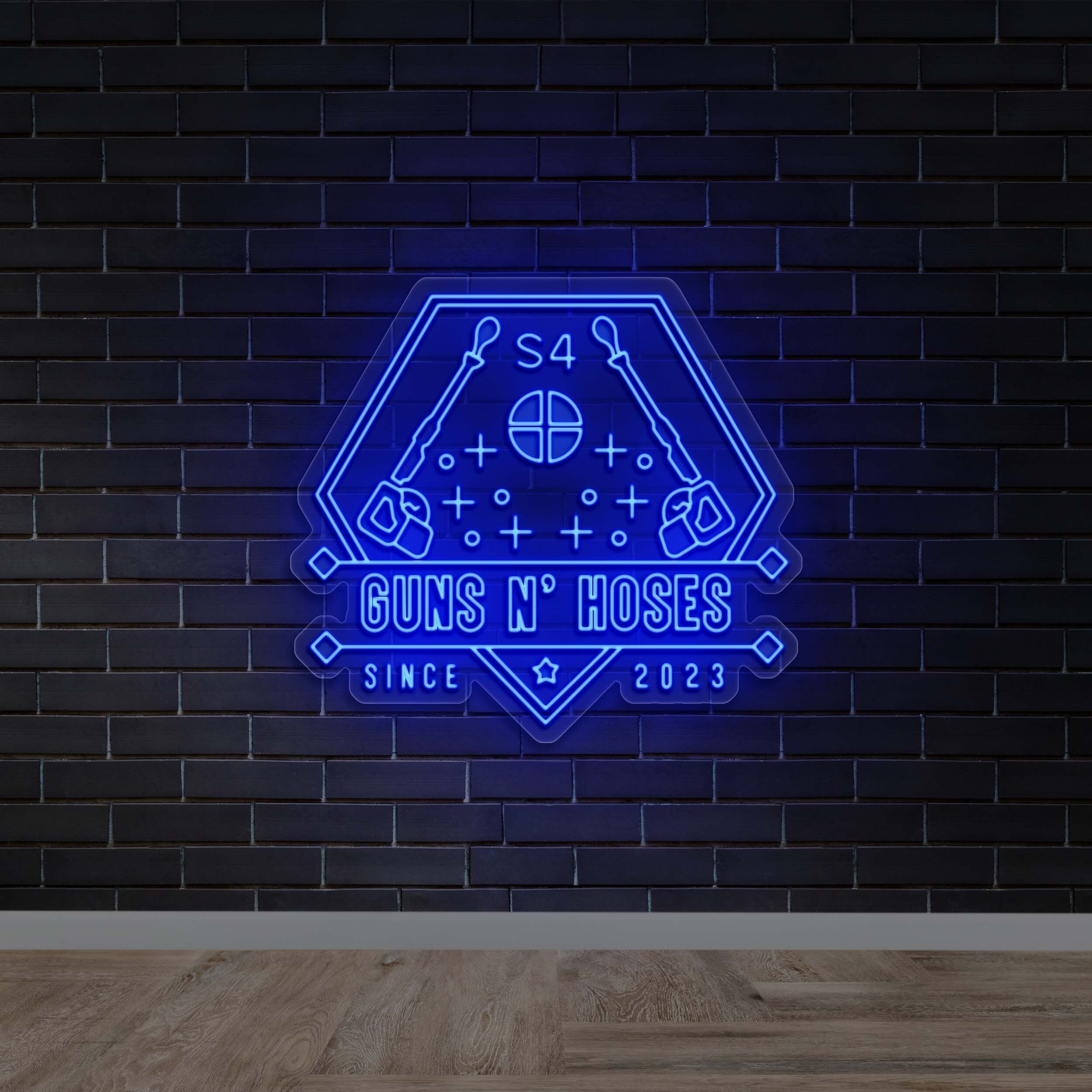 Guns n’ Hoses - Premium Neon Artwork