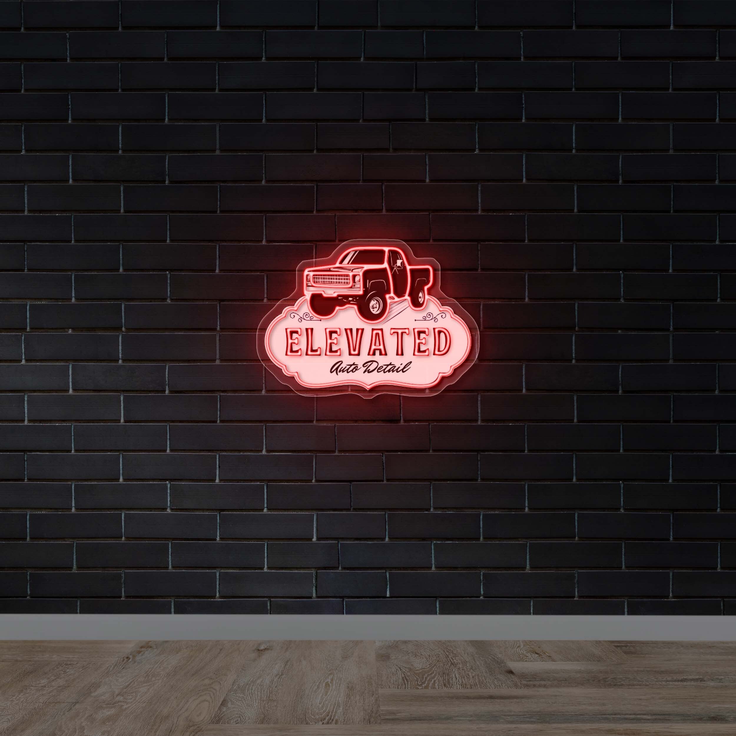 ELEVATED AUTO DETAIL - Premium Neon Artwork