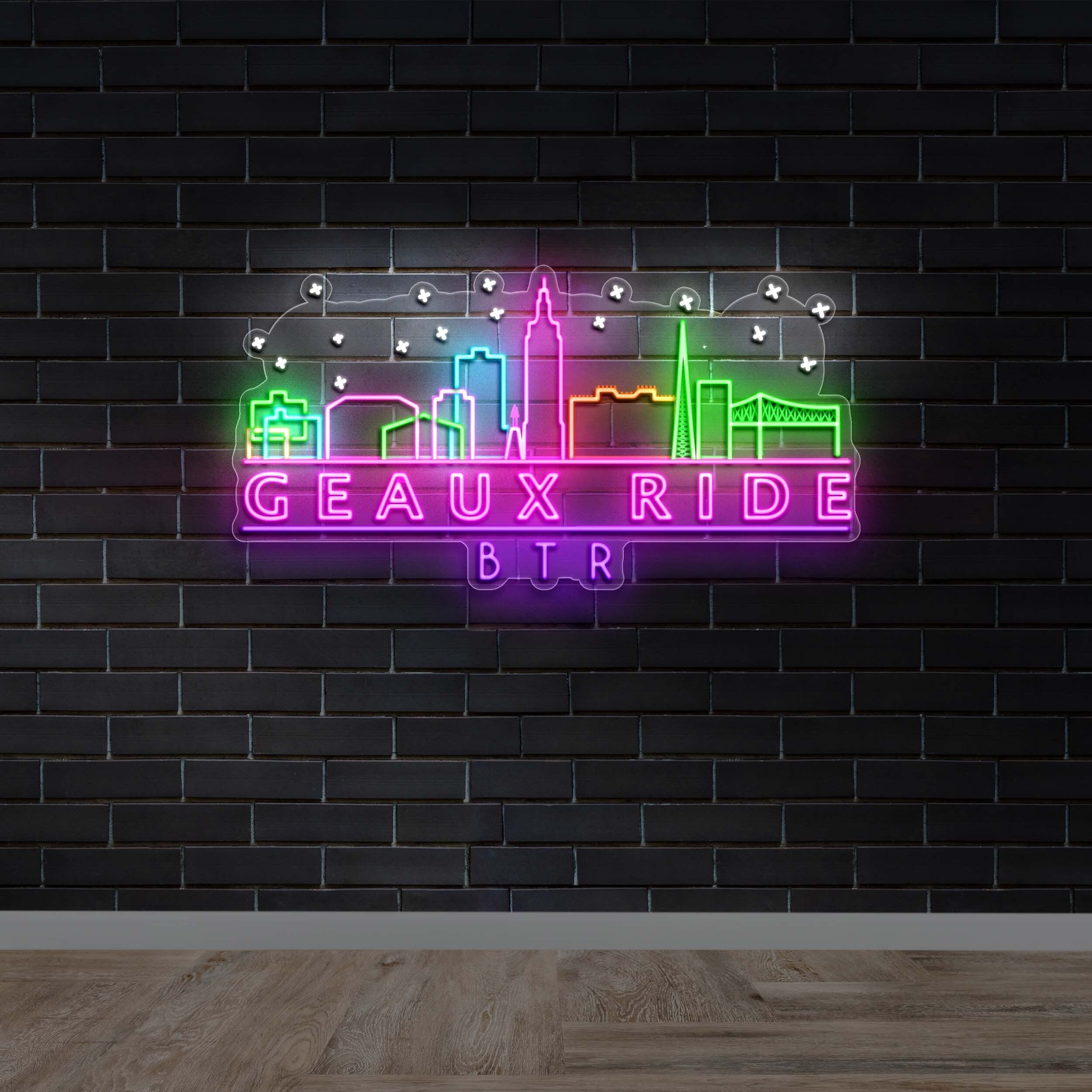 Geaux Ride - Premium Neon Artwork