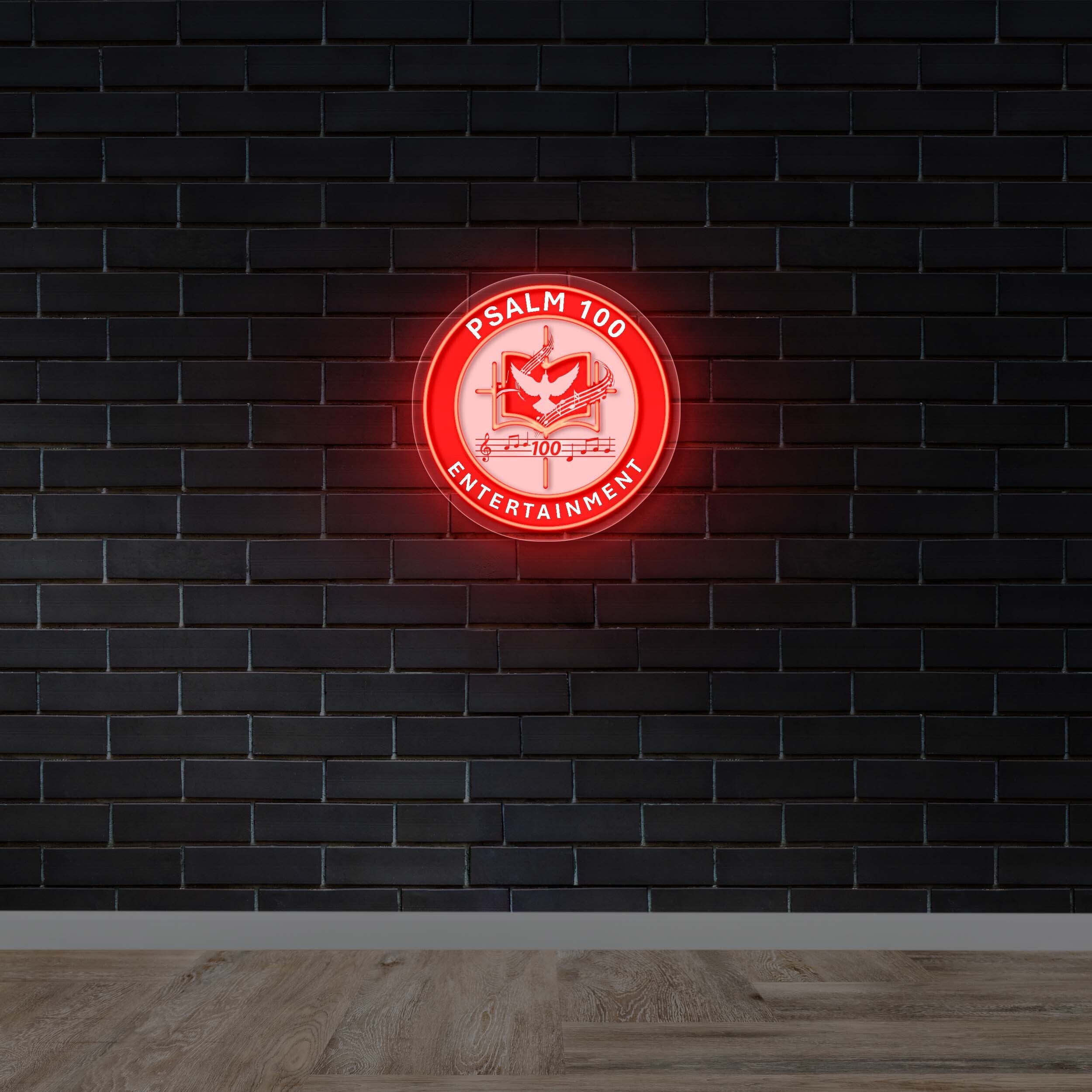 Psalm 100 Entertainment - Premium Neon Artwork