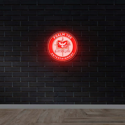 Psalm 100 Entertainment - Premium Neon Artwork
