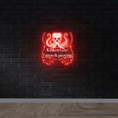 Kraken Cove Tattoo & Piercing - Premium Neon Artwork