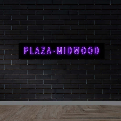 Plaza Midwood | Double Sided - Premium Neon Artwork