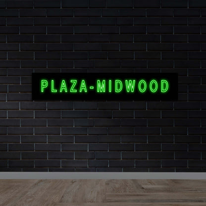 Plaza Midwood | Double Sided - Premium Neon Artwork