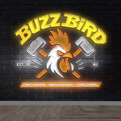 BUZZ BIRD - Premium Neon Artwork