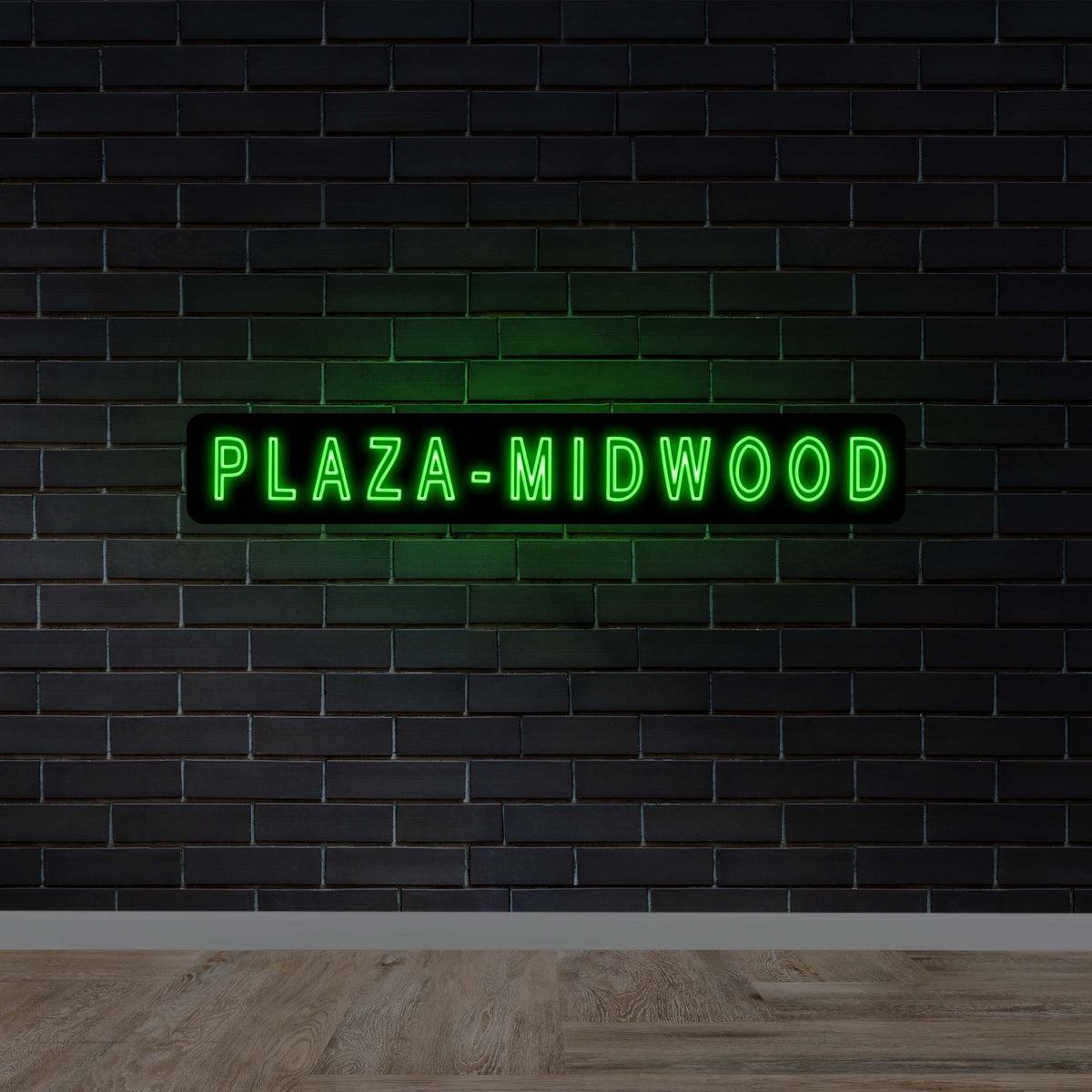 Plaza Midwood | Double Sided - Premium Neon Artwork