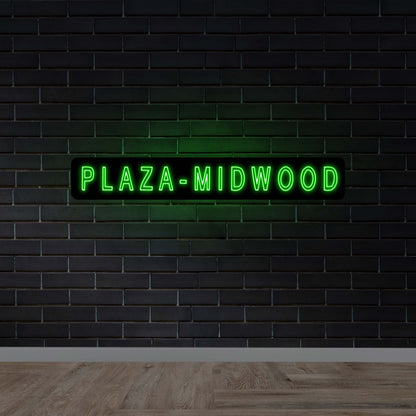 Plaza Midwood | Double Sided - Premium Neon Artwork