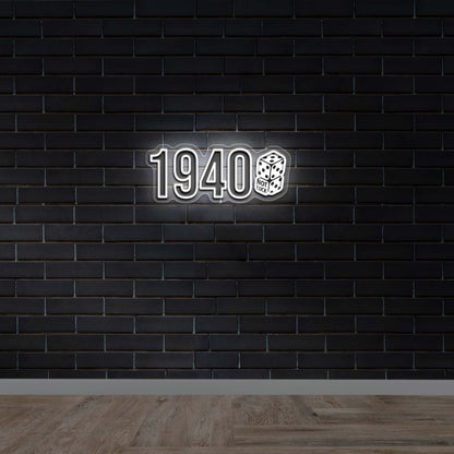 1940 Dice - Premium Neon Artwork
