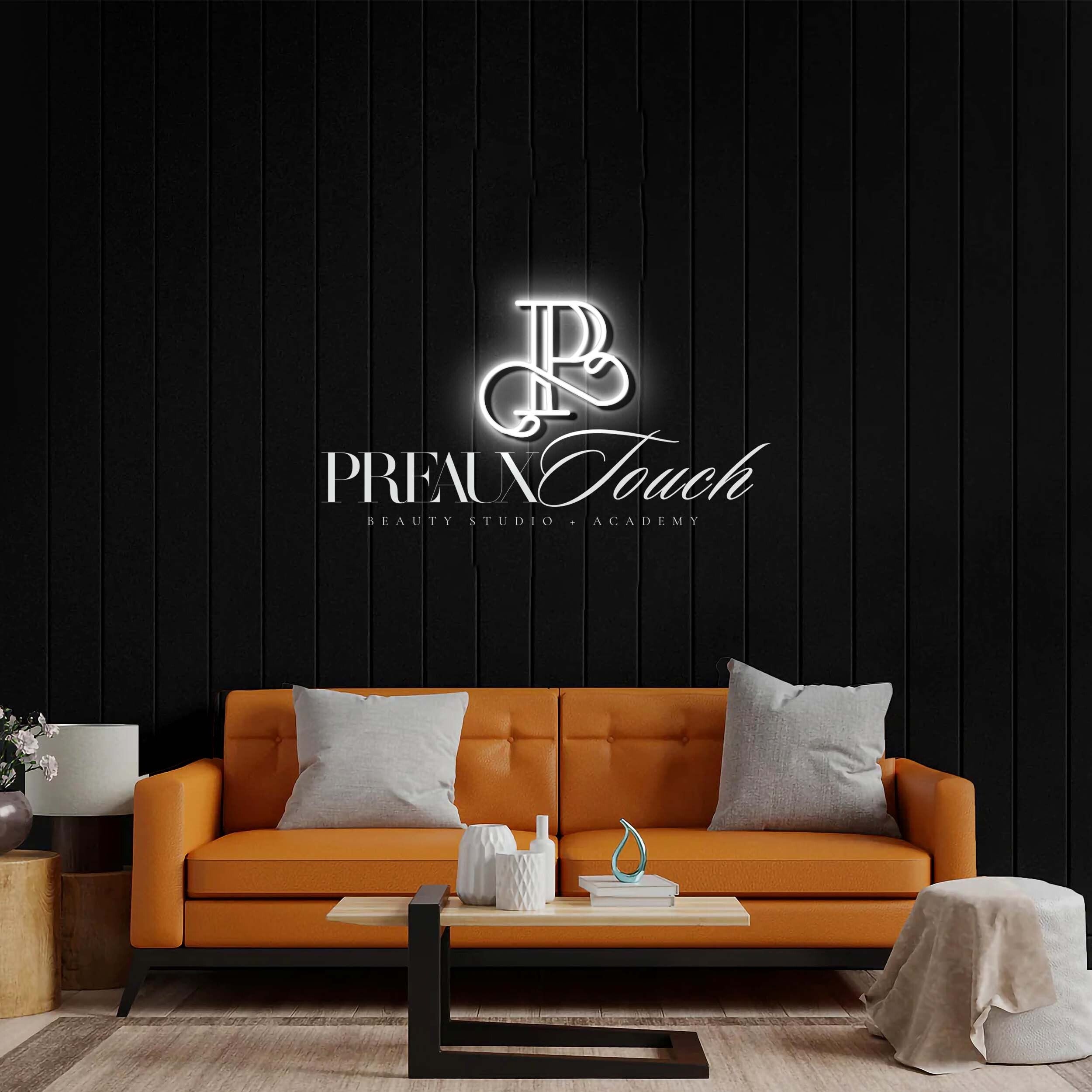 Preaux Touch Beauty - Premium Neon Artwork