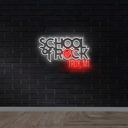 School of Rock Troy MI - Premium Neon Artwork