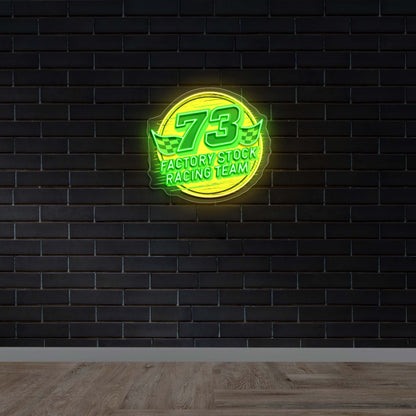 73 Factory Stock Racing Team - Premium Neon Artwork