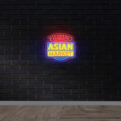 FILIPINO ASIAN MARKET - Premium Neon Artwork