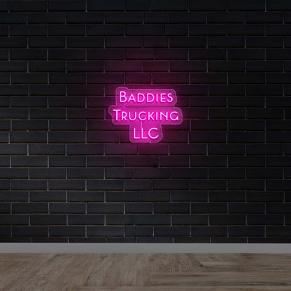 Baddies Trucking LLC – Premium Neon Artwork
