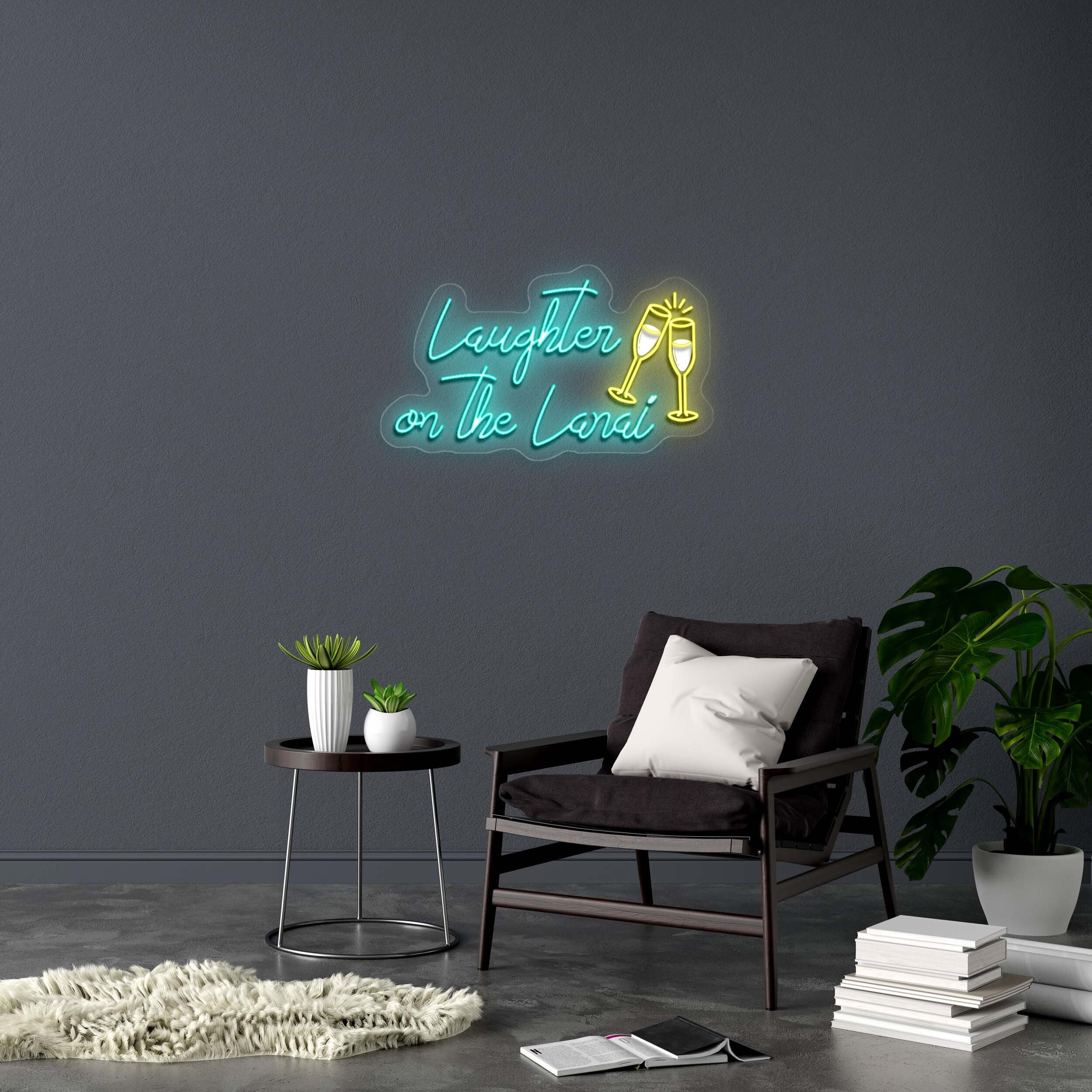 Laughter on the Lanai - Premium Neon Artwork