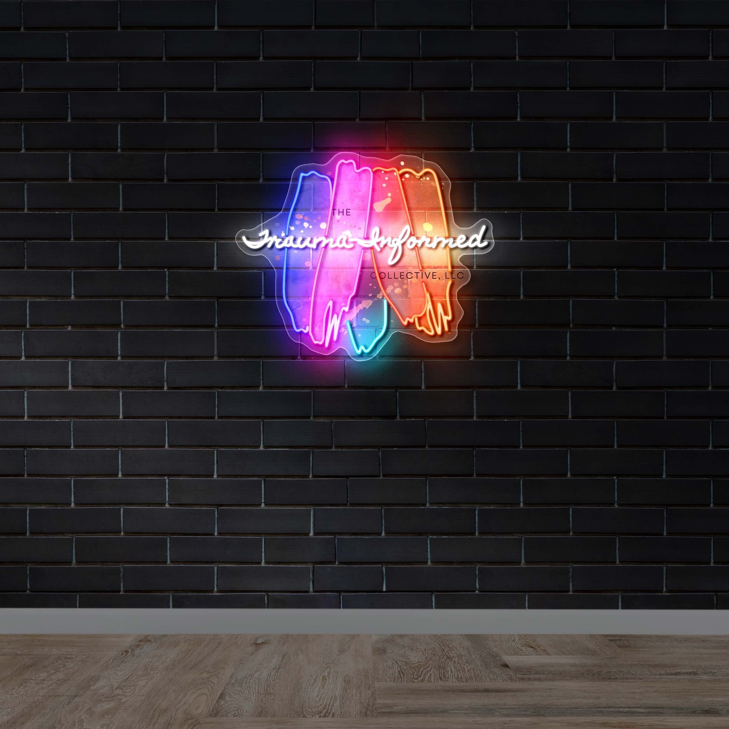TRAUMA INFORMED - Premium Neon Artwork
