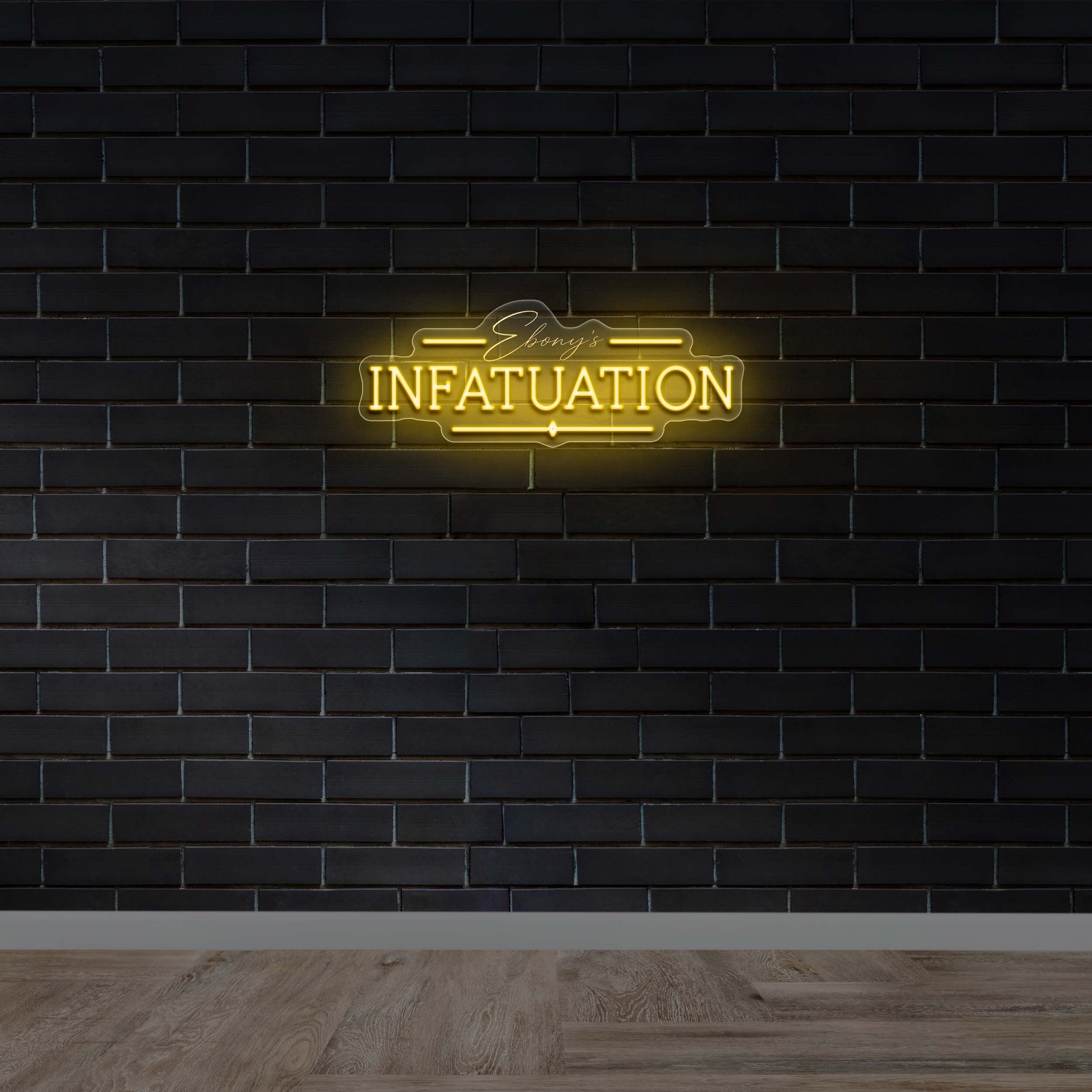 Ebony's Infatuation -  Premium Neon Artwork