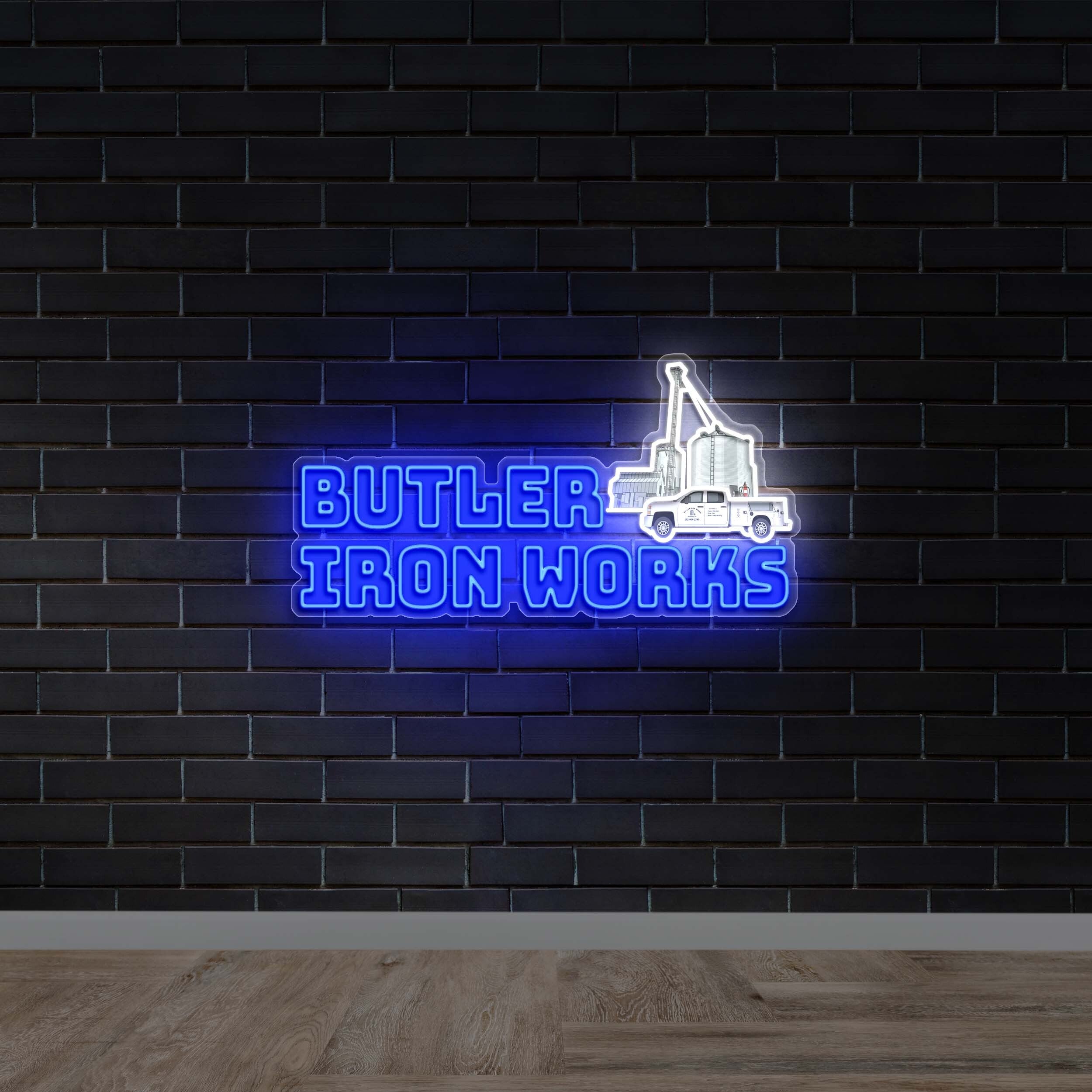 Butler Iron Works - Premium Neon Artwork
