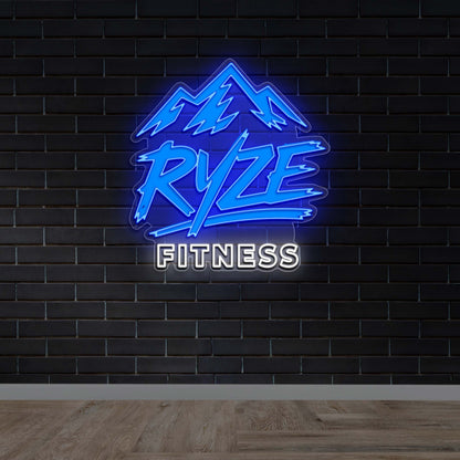Ryze Fitness - Premium Neon Artwork
