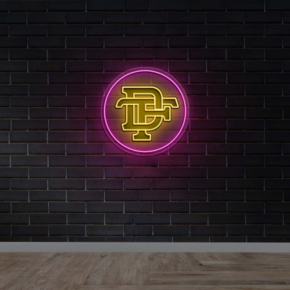 DP Monogram | Circular - Premium Neon Artwork