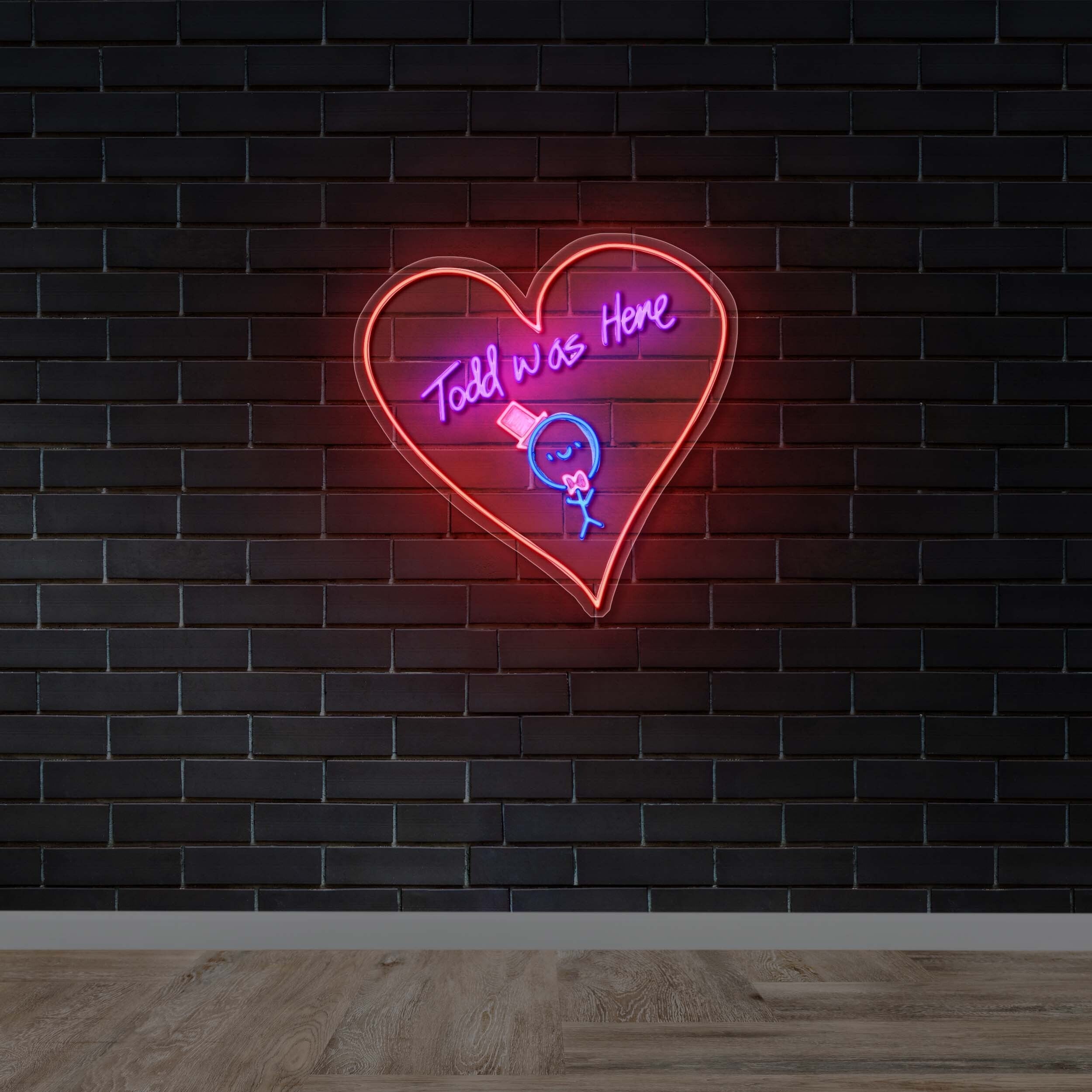 Todd was Here - Premium Neon Artwork
