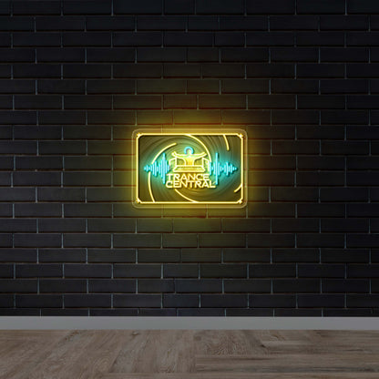 Trance Central DJ - Premium Neon Artwork