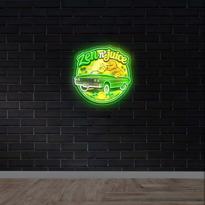 Zen N' Juice - Premium Neon Artwork
