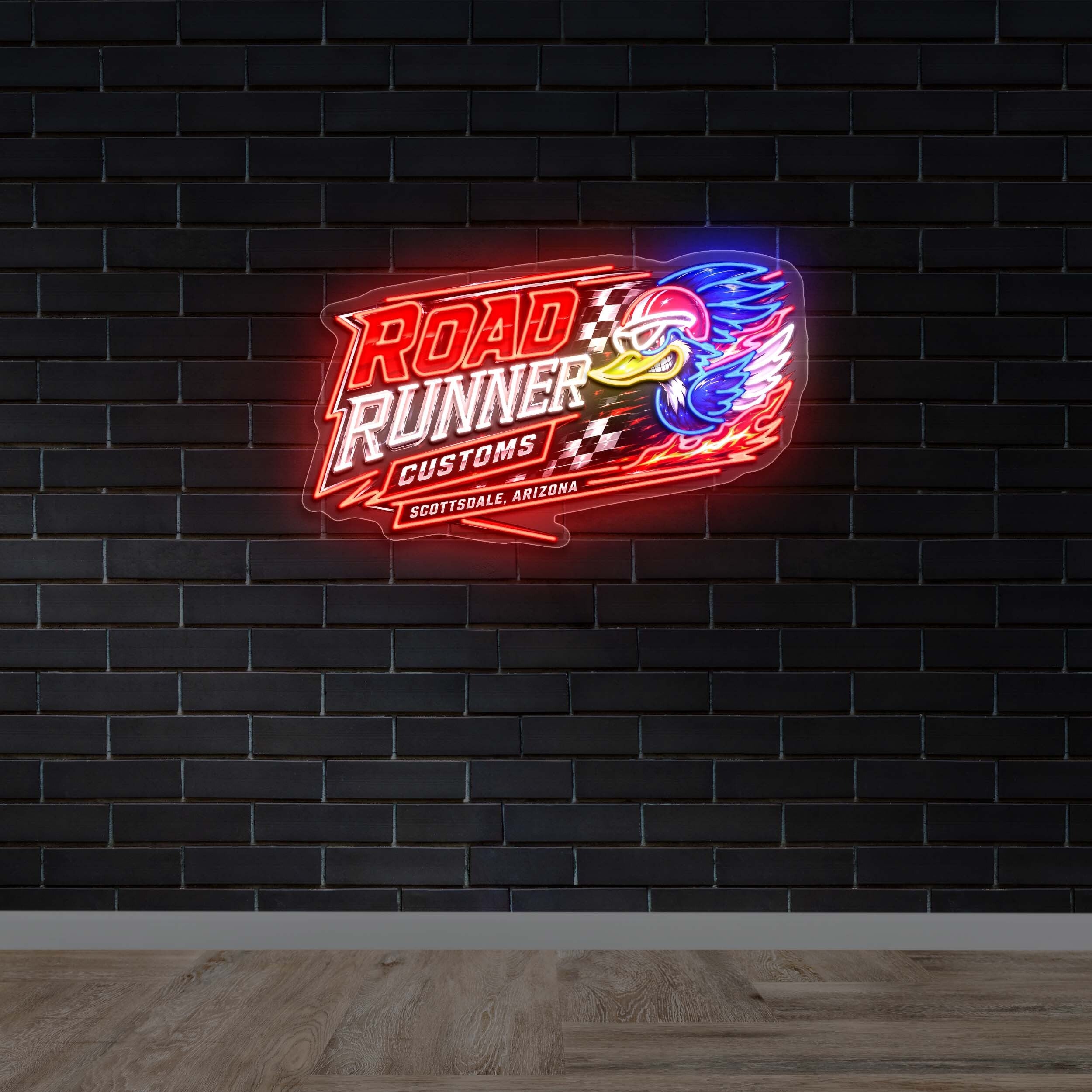 ROAD RUNNER - Premium Neon Artwork