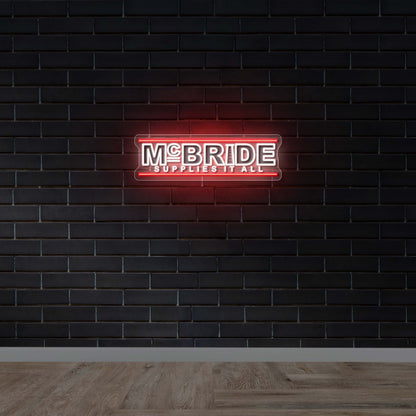 McBRIDE - Premium Neon Artwork
