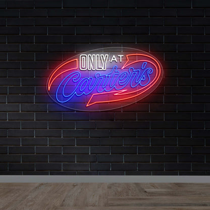 Only At Carter's - Premium Neon Artwork