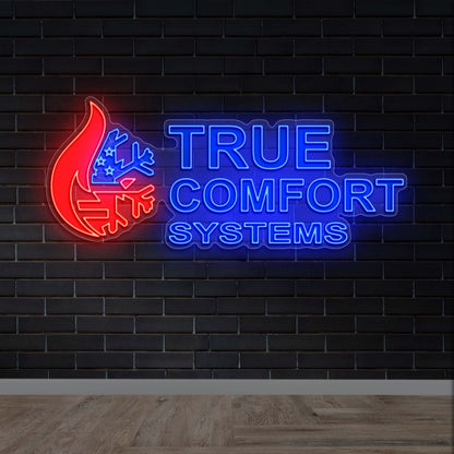 TRUE COMFORT SYSTEMS - Premium Neon Artwork