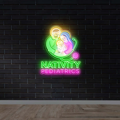 NATIVITY PEDIATRICS - Premium Neon Artwork