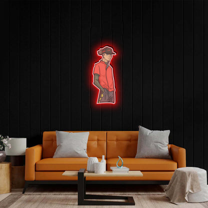 Chris in neon lights - Premium Neon Artwork