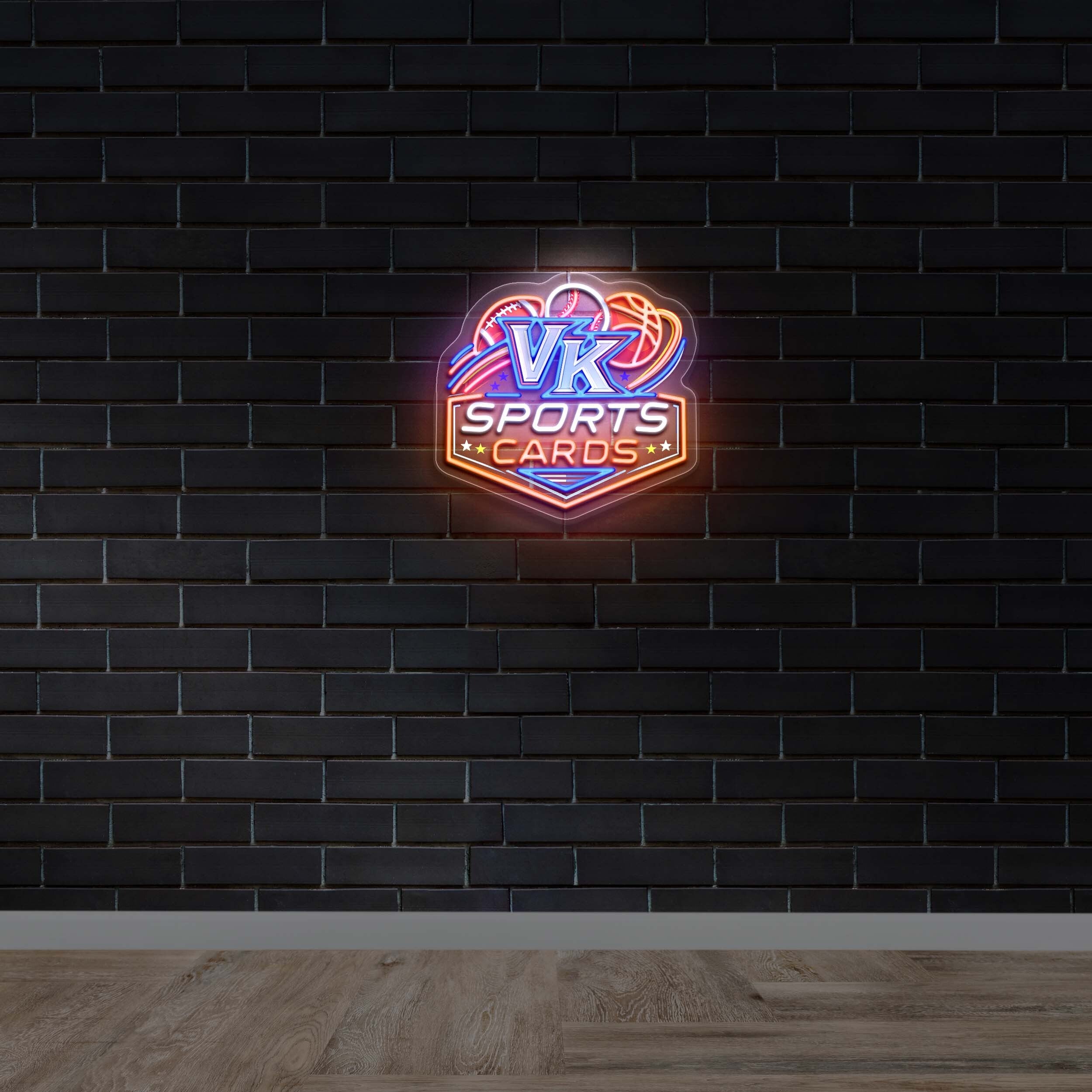 VK SPORTS CARDS - Premium Neon Artwork