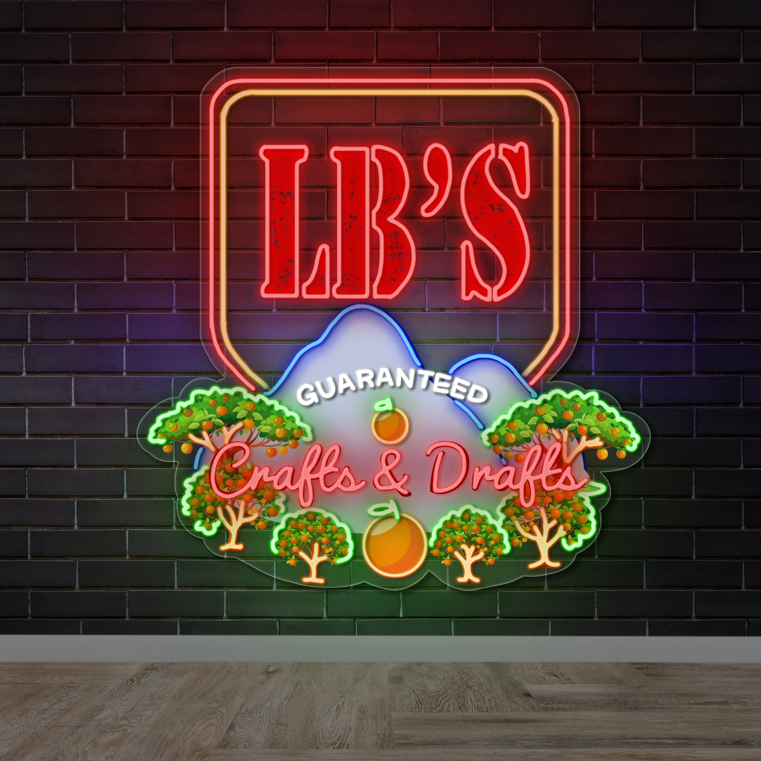 LB'S Crafts & Drafts - Premium Neon Artwork
