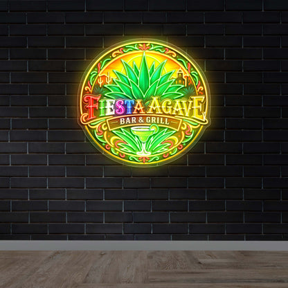 Fiesta Agave Bar & Grill - Premium Neon Artwork