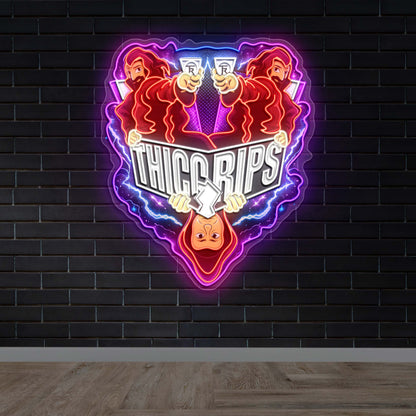 Thicc Rips - Premium Neon Artwork