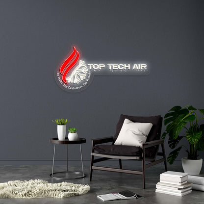 TOP TECH AIR - Premium Neon Artwork