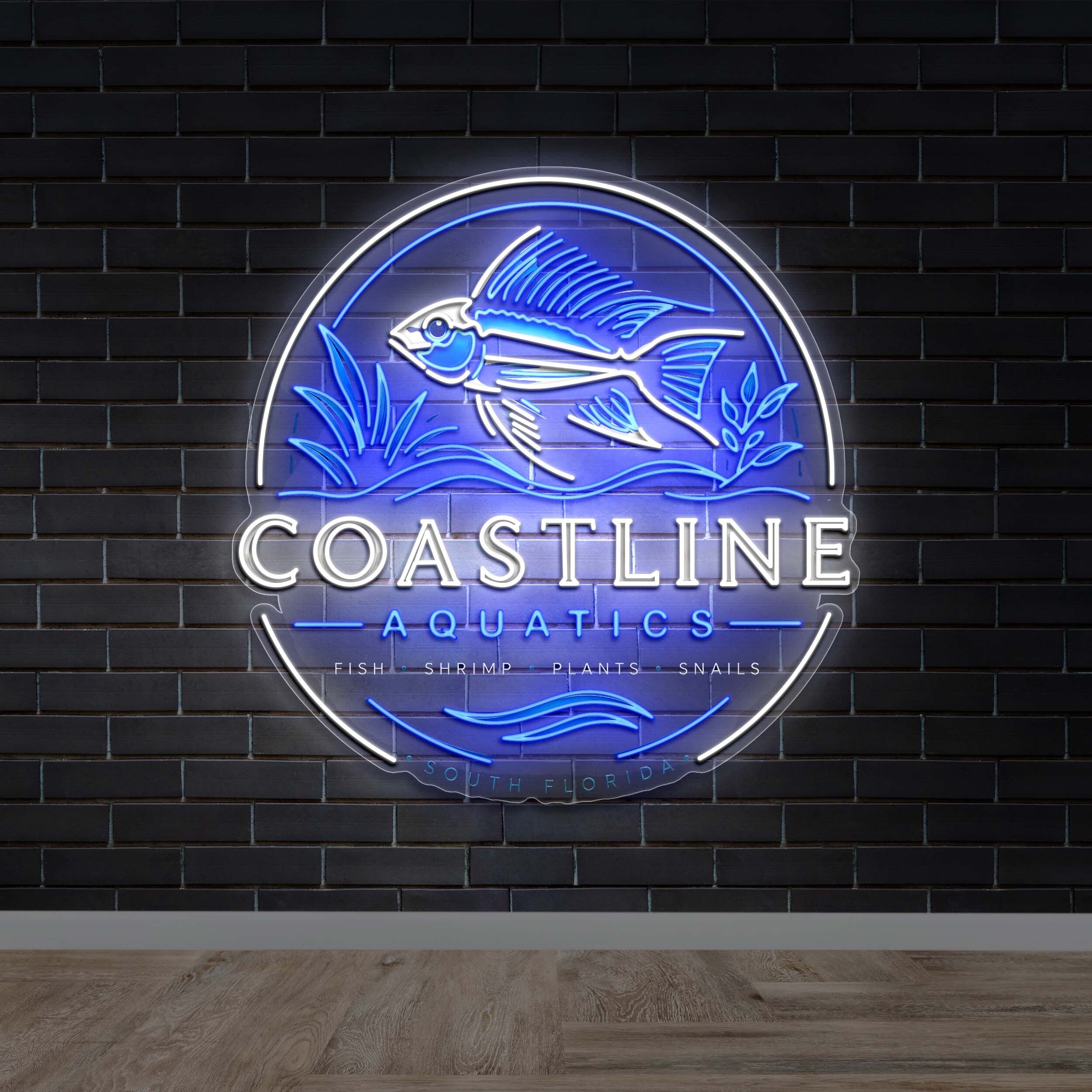 Coastline Aquatics - Premium Neon Artwork