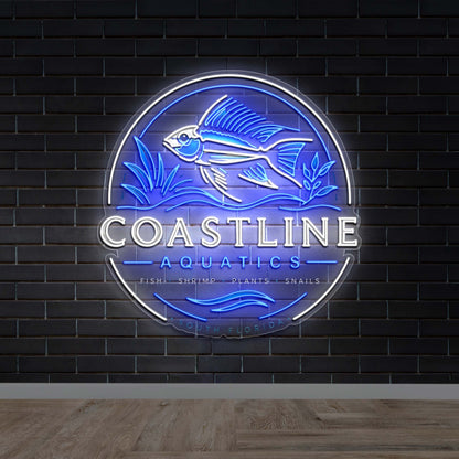 Coastline Aquatics - Premium Neon Artwork