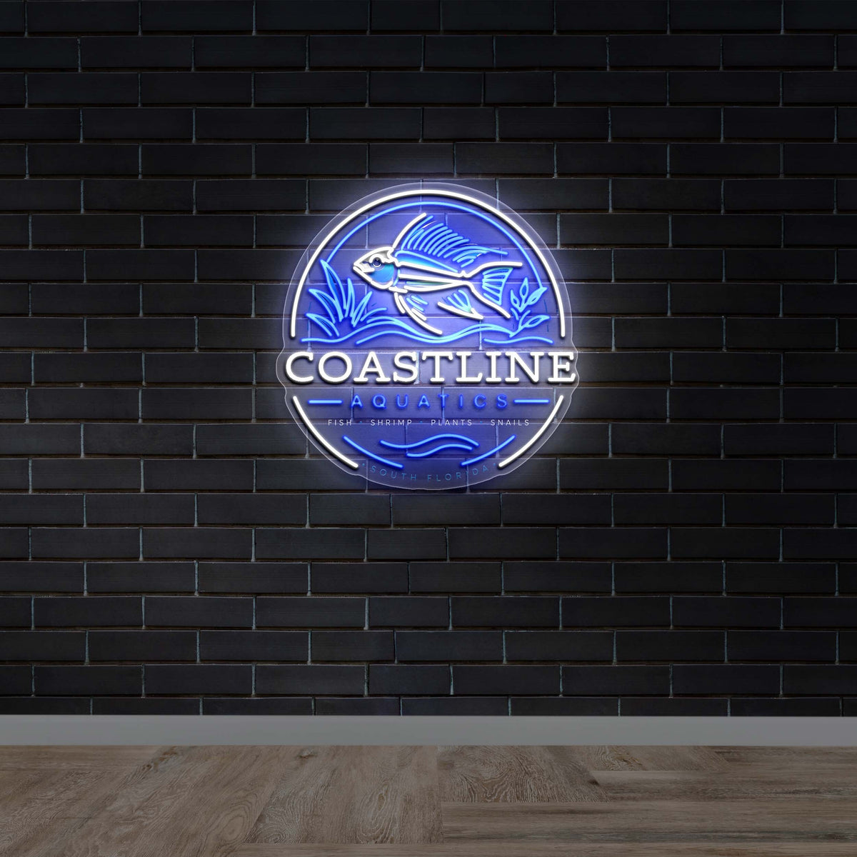 Coastline Aquatics - Premium Neon Artwork