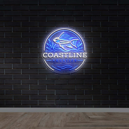 Coastline Aquatics - Premium Neon Artwork