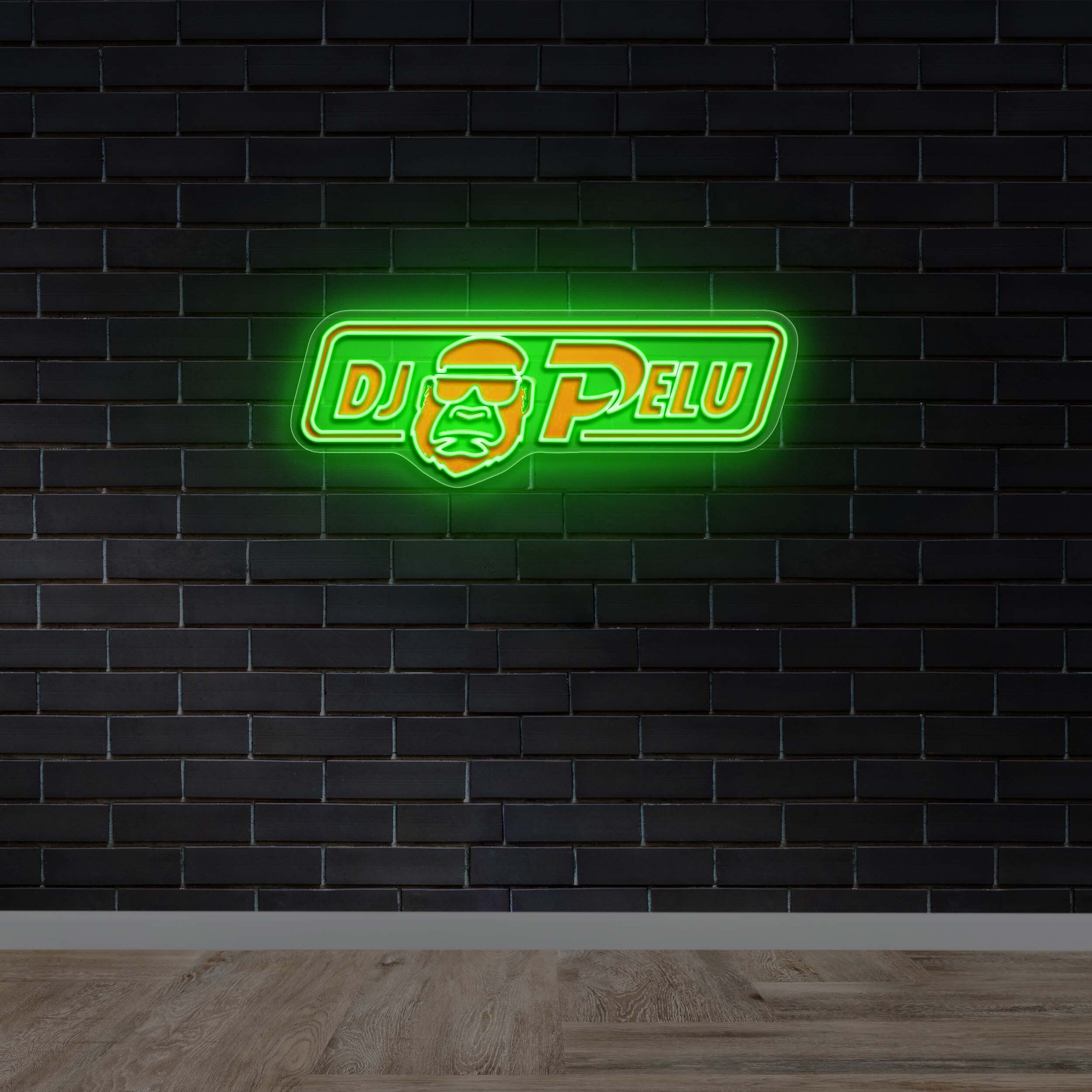 DJ Pelu - Premium Neon Artwork
