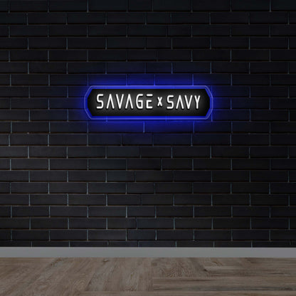 SAVAGE + SAVY | Front lit & Backlit - Premium Neon Artwork
